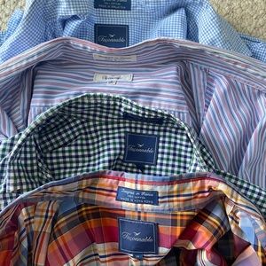 Mens Faconnable long sleeve dress shirts